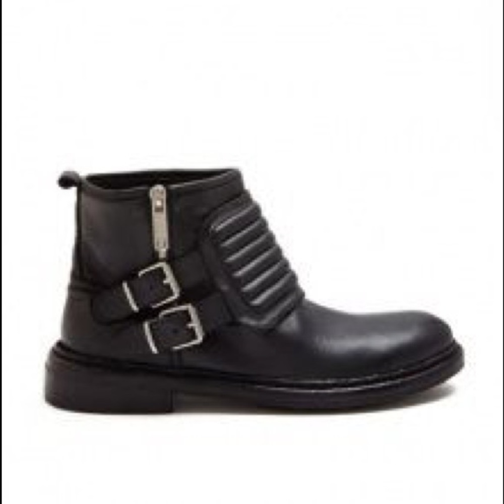 Burberry Brit Leather Biker Boots
